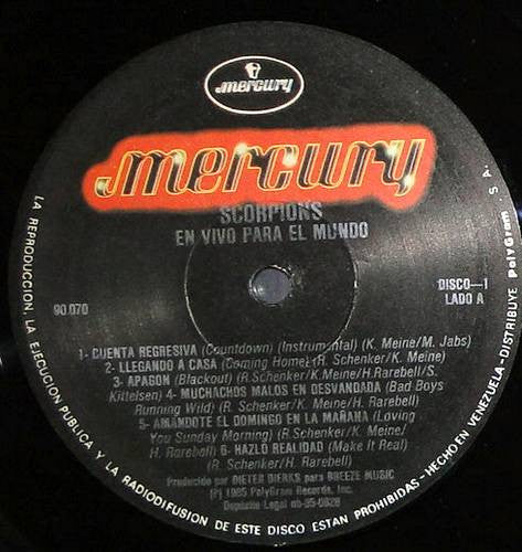Scorpions : World Wide Live (2xLP, Album)