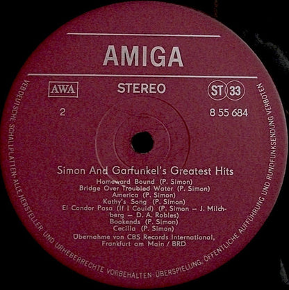 Simon & Garfunkel : Simon And Garfunkel's Greatest Hits (LP, Comp, Red)
