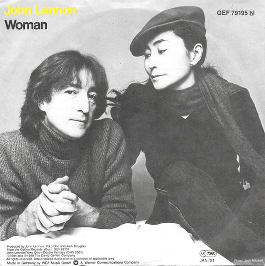 John Lennon / Yoko Ono : Woman / Beautiful Boys (7", Single)