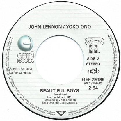 John Lennon / Yoko Ono : Woman / Beautiful Boys (7", Single)