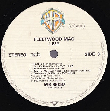 Fleetwood Mac : Live (2xLP, Album)