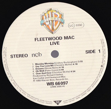 Fleetwood Mac : Live (2xLP, Album)