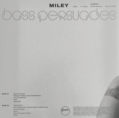 Miley* : Bass Persuades (LP, Album, Lip)
