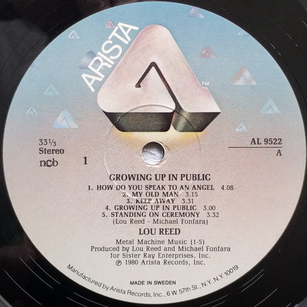 Lou Reed : Growing Up In Public (LP, Album)