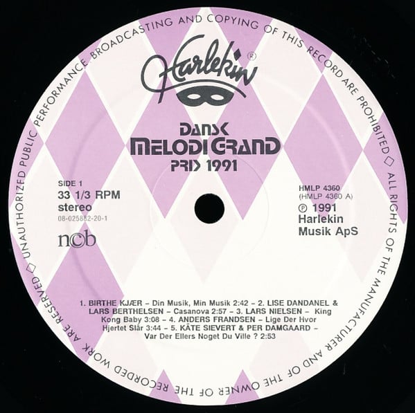 Various : Dansk Melodi Grand Prix '91 (LP, Album)