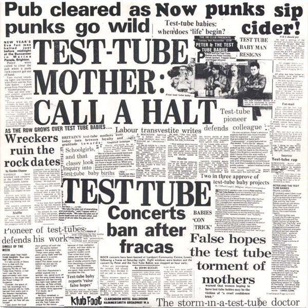 Peter And The Test Tube Babies : Pissed And Proud (LP, Album)