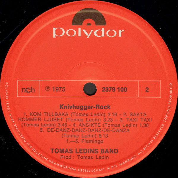 Tomas Ledins Band : Knivhuggarrock (LP, Album)