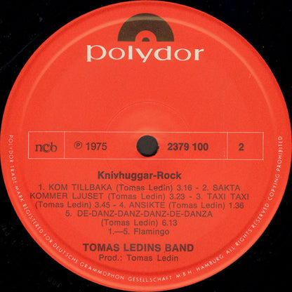 Tomas Ledins Band : Knivhuggarrock (LP, Album)