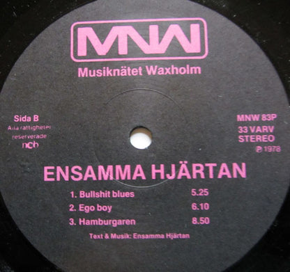 Ensamma Hjärtan : Ensamma Hjärtan (LP, Album)