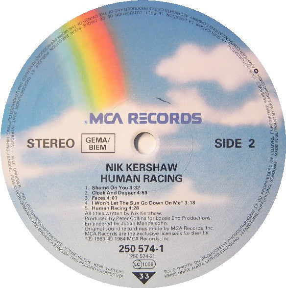 Nik Kershaw : Human Racing (LP, Album)