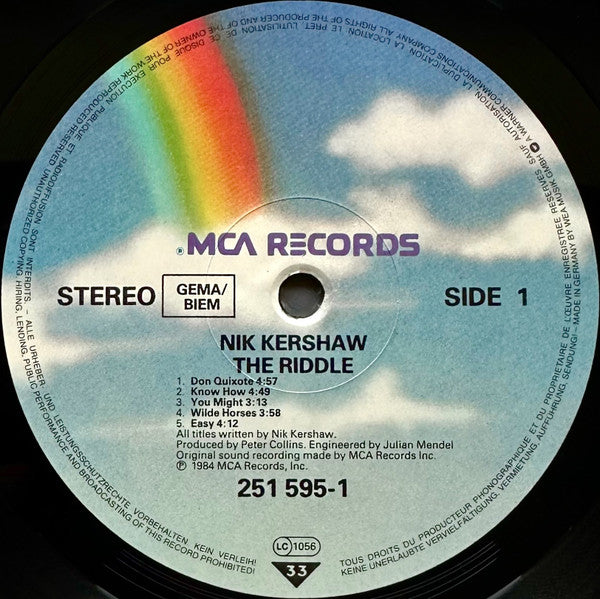 Nik Kershaw : The Riddle (LP, Album)