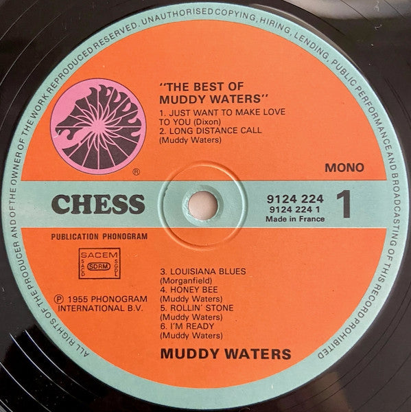 Muddy Waters : The Best Of Muddy Waters (LP, Comp, Mono, RE)