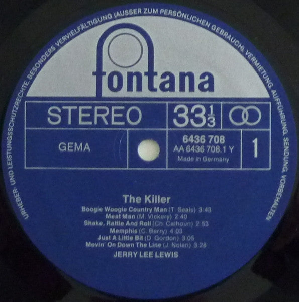 Jerry Lee Lewis : The Killer (LP, Comp)