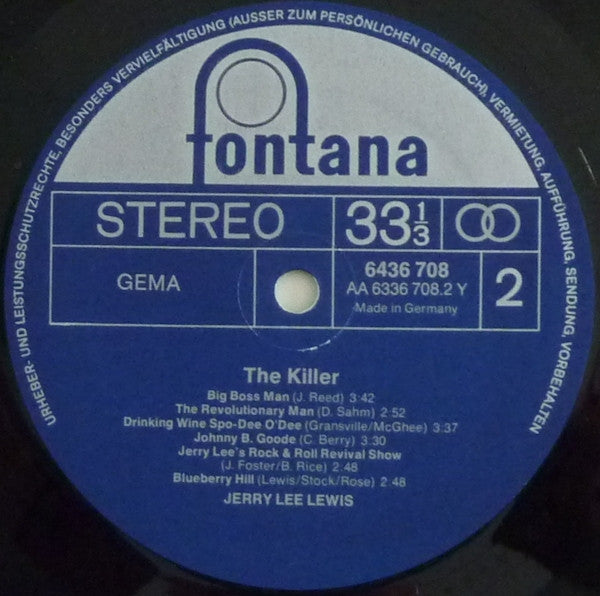 Jerry Lee Lewis : The Killer (LP, Comp)