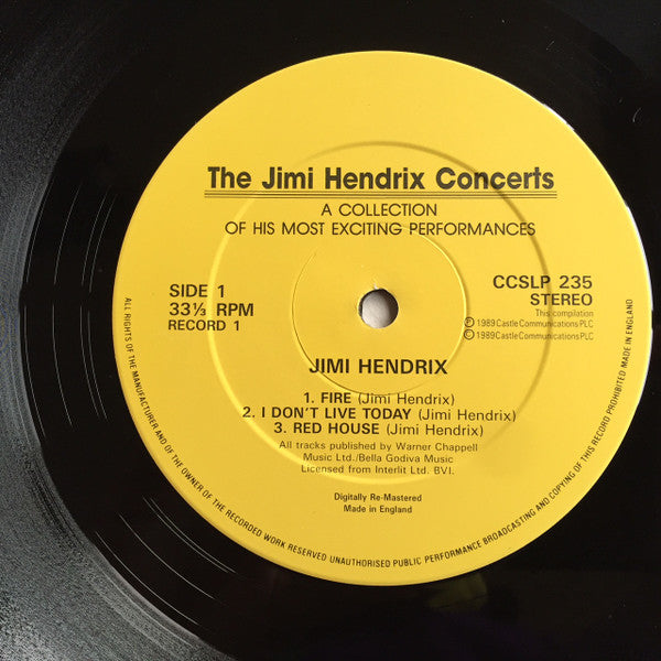 Jimi Hendrix : The Jimi Hendrix Concerts (2xLP, Comp)