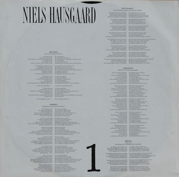 Niels Hausgaard : Som Jeg Altid Plejer At Sige..: (LP, Album)