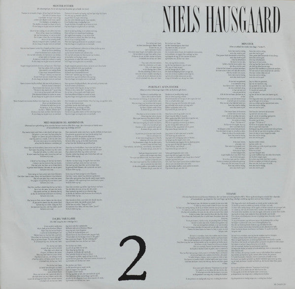 Niels Hausgaard : Som Jeg Altid Plejer At Sige..: (LP, Album)