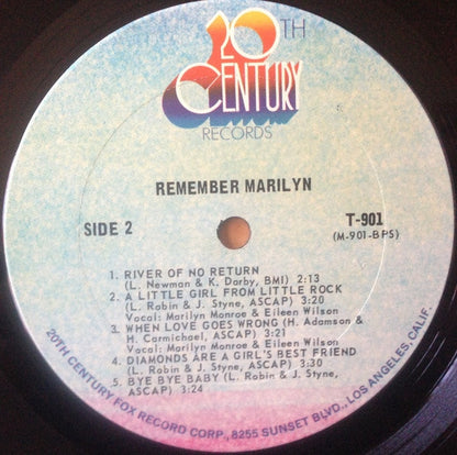 Marilyn Monroe : Remember Marilyn (LP, Comp)