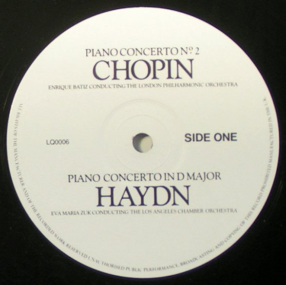 Frédéric Chopin - Joseph Haydn . Enrique Batiz Conducting London Philharmonic Orchestra And Eva Maria Zuk Conducting The Los Angeles Chamber Orchestra : Chopin - Haydn (LP, Dig)