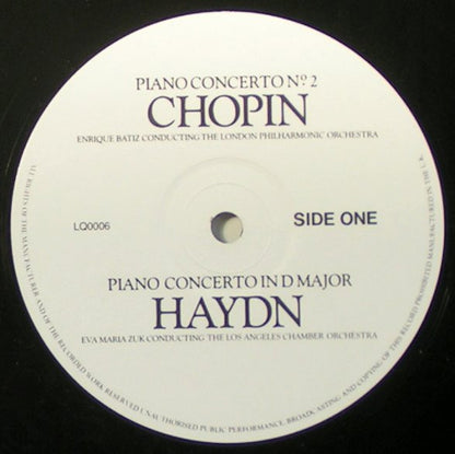 Frédéric Chopin - Joseph Haydn . Enrique Batiz Conducting London Philharmonic Orchestra And Eva Maria Zuk Conducting The Los Angeles Chamber Orchestra : Chopin - Haydn (LP, Dig)