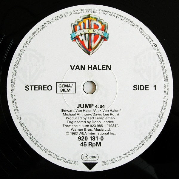 Van Halen : Jump! (12")