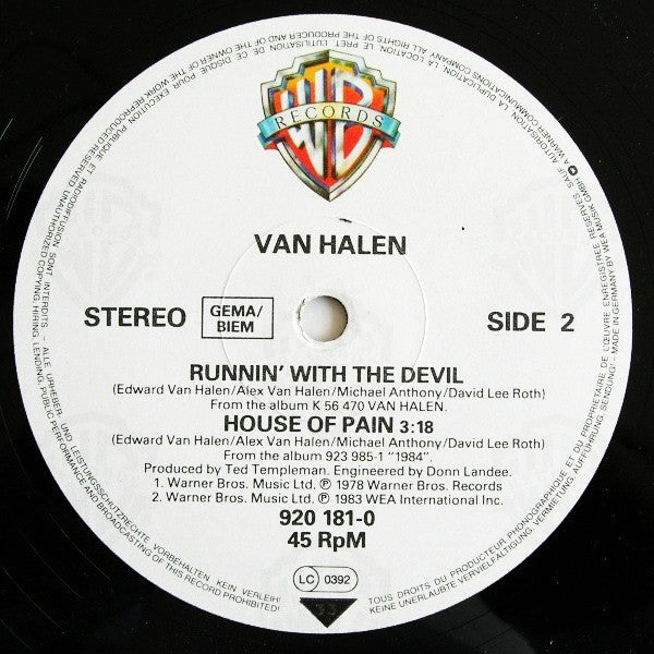 Van Halen : Jump! (12")