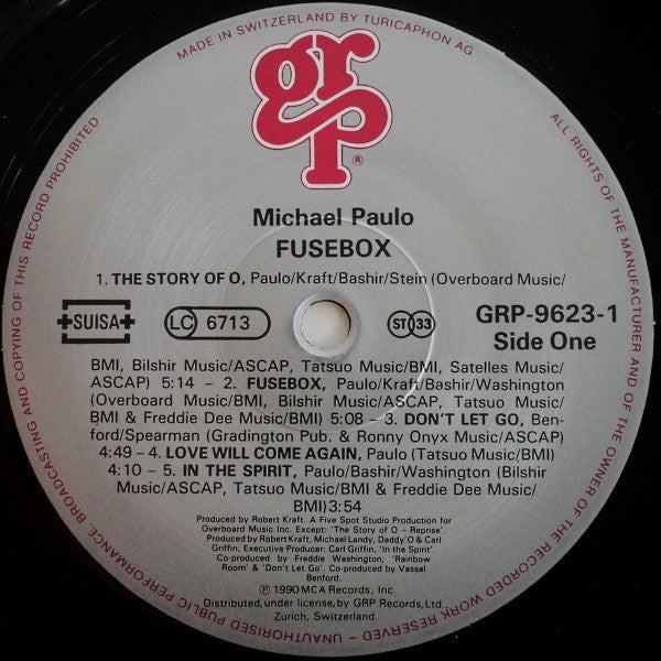 Michael Paulo : Fusebox (LP, Album)