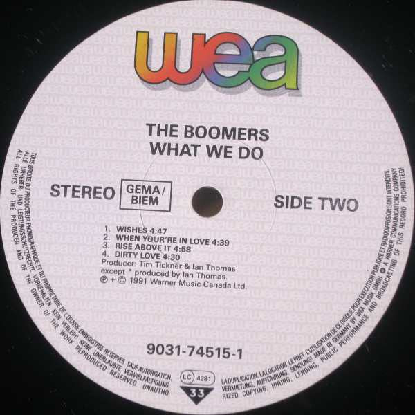 The Boomers : What We Do (LP, Album)