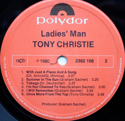 Tony Christie : Ladies' Man (LP, Album)