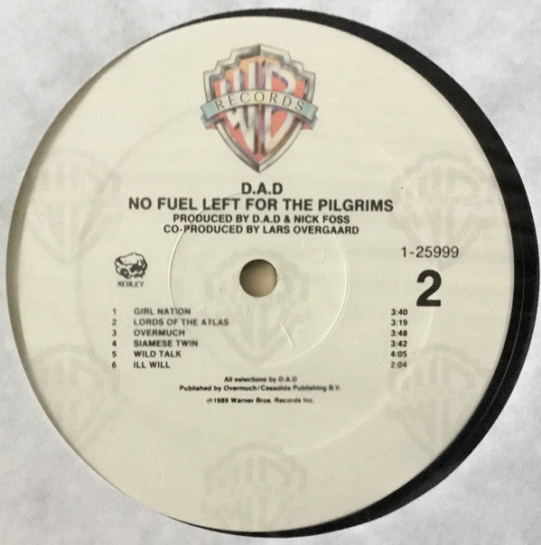 D.A.D* : No Fuel Left For The Pilgrims (LP, Album)