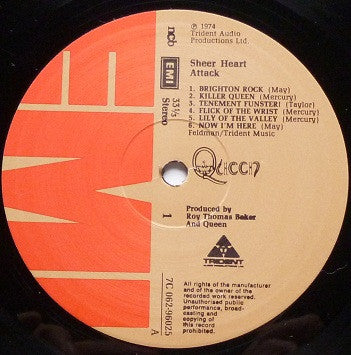 Queen : Sheer Heart Attack (LP, Album)