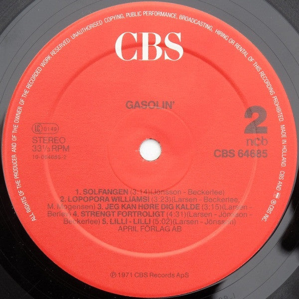 Gasolin' : Gasolin' (LP, Album, RE)