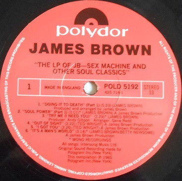 James Brown : The LP Of JB - Sex Machine And Other Soul Classics (LP, Comp)