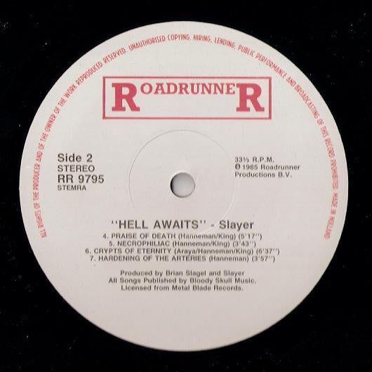 Slayer : Hell Awaits (LP, Album)