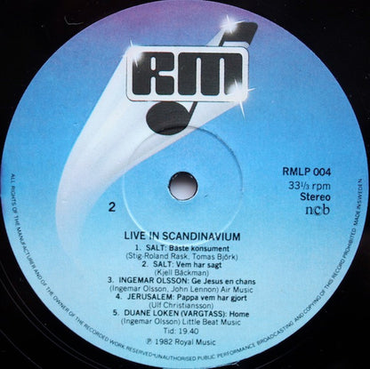 Various : Live In Scandinavium (LP, Album)