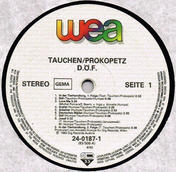 Tauchen - Prokopetz* : DÖF (LP, Album)