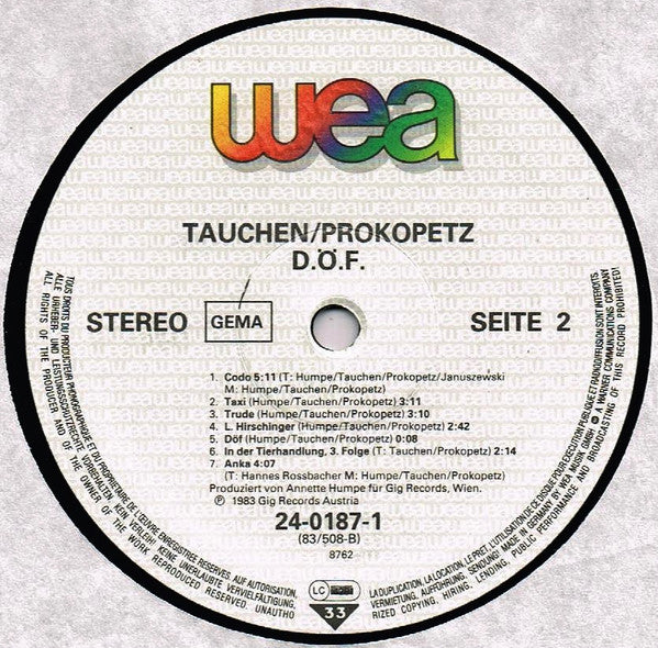 Tauchen - Prokopetz* : DÖF (LP, Album)