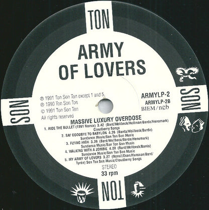 Army Of Lovers : Massive Luxury Overdose (LP, Album)