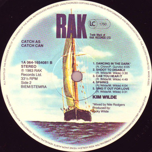Kim Wilde : Catch As Catch Can (LP, Album)