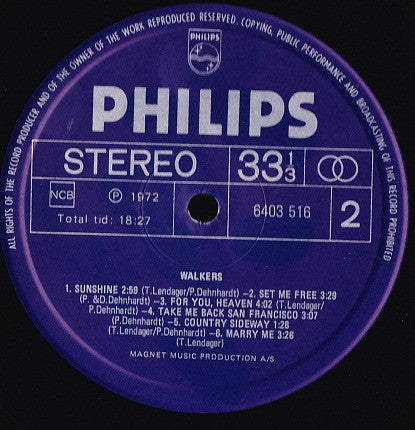 Walkers : Walkers (LP, Album)