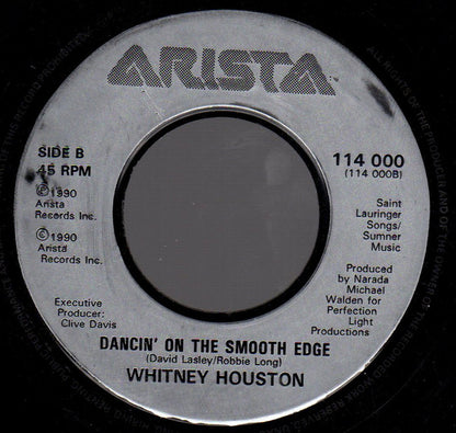 Whitney Houston : All The Man That I Need (7", Single, Jukebox, Sil)