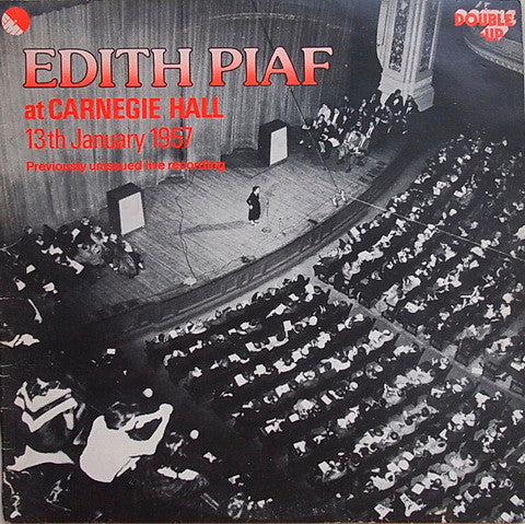 Edith Piaf : Edith Piaf At Carnegie Hall (13th January 1957) (2xLP, Album)