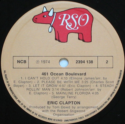 Eric Clapton : 461 Ocean Boulevard (LP, Album)