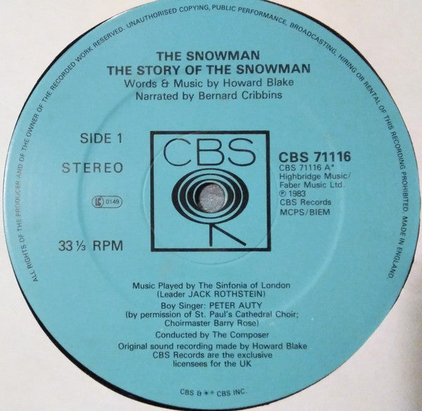 Howard Blake : The Snowman (LP, Album)