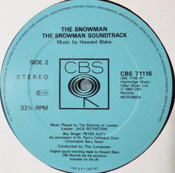 Howard Blake : The Snowman (LP, Album)