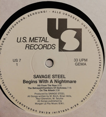 Savage Steel : Begins With A Nightmare (LP, Album)
