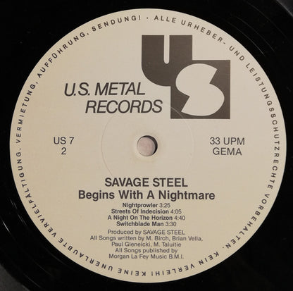 Savage Steel : Begins With A Nightmare (LP, Album)