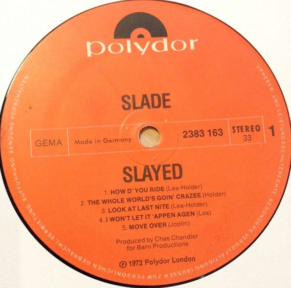 Slade : Slayed? (LP, Album)