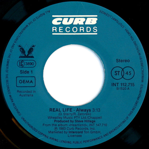 Real Life : Always (7", Single)