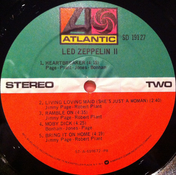 Led Zeppelin : Led Zeppelin II (LP, Album, RE, PR)